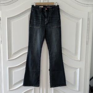 Anthropologie Blue Washed Flare Jeans